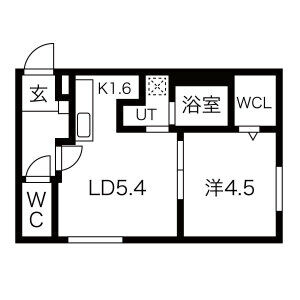 ラグジースペースN43の間取り