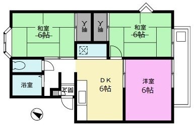 越谷ハイツＡの間取り