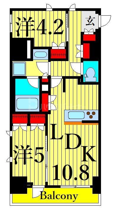 ラグゼナ田端北の間取り