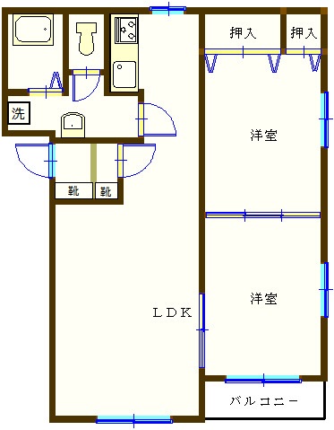 マンショングランチャイルドIIIの間取り