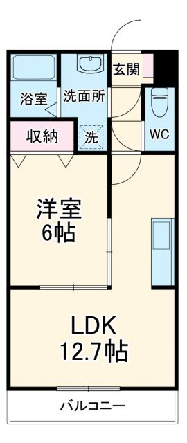 袋井市愛野南のマンションの間取り