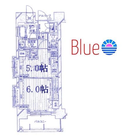 横浜市港北区新横浜のマンションの間取り