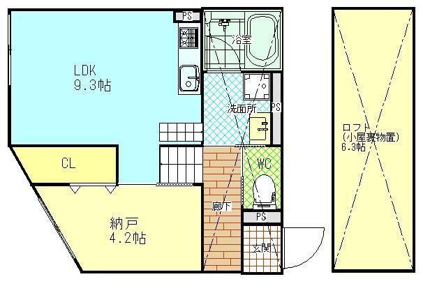 スマイシアAPARTMENT西條町の間取り