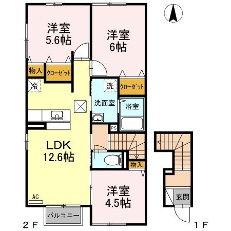 ボヌールＳＡＴＯＵの間取り