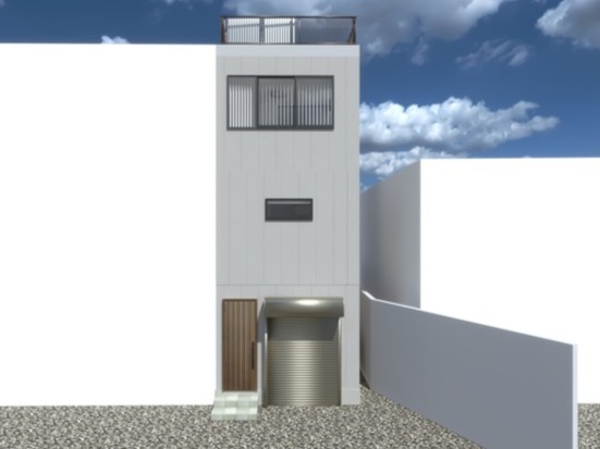 建物外観　外壁全面塗替予定