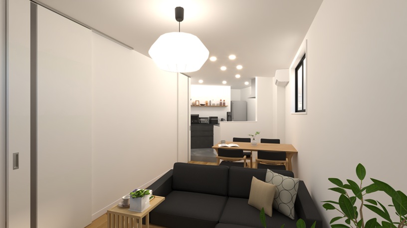 居室・リビング　約11.7帖のLDK（室内イメージ）