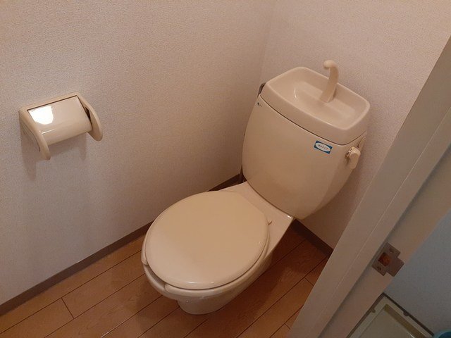 トイレ　落ち着いた色調のトイレです