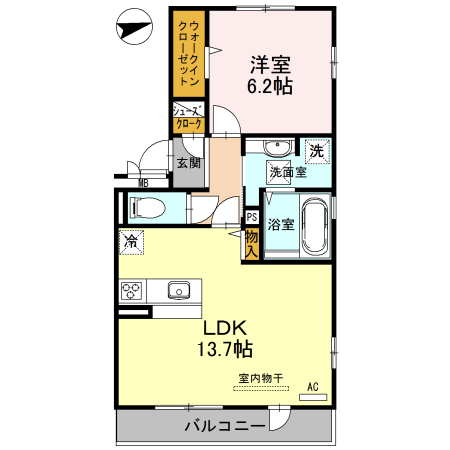 カーサ高善 A棟の間取り写真
