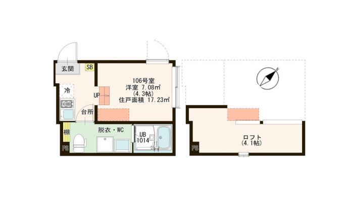 ＪＲ常磐線 亀有駅 徒歩9分 2階建 築3年の間取り写真