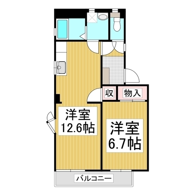 サンエステート W棟の間取り写真
