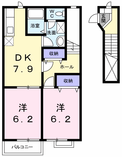 アムロッソ野市の間取り