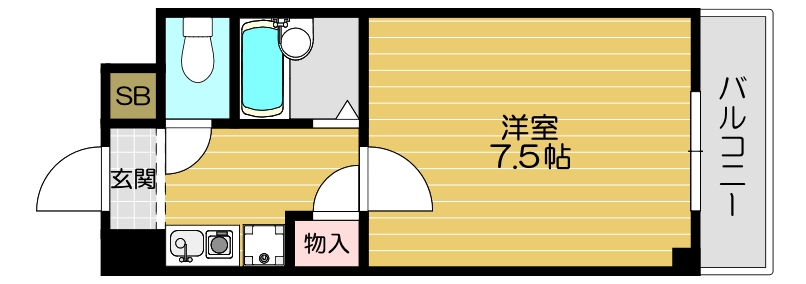 リヴァーシャロウ西三荘の間取り