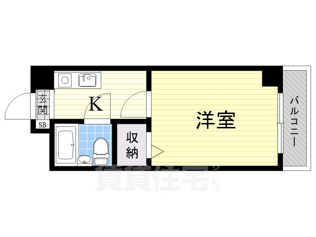 大桐ハイツ北の間取り