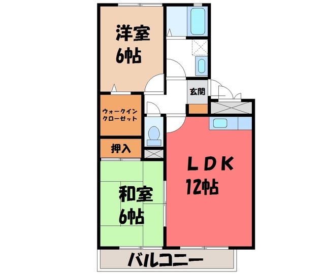 【クレストヴィラ A棟の間取り】