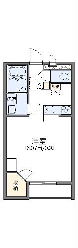 【レオパレスブラン　Ｄｕｅの間取り】