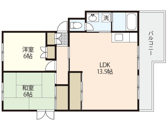 広島市西区井口台のマンションの間取り