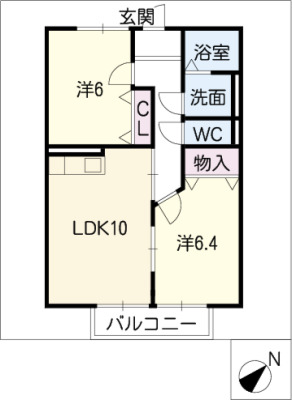 【ソフィア八田B棟の間取り】