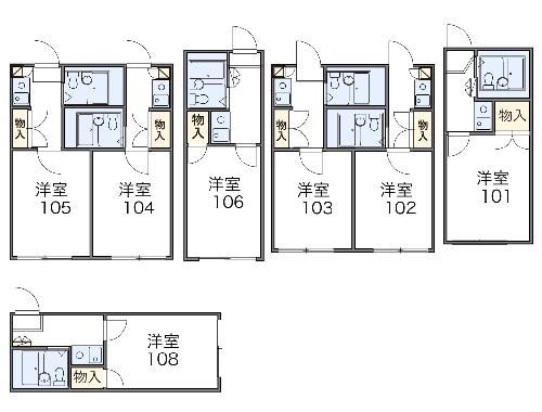 北区岸町のアパートの間取り