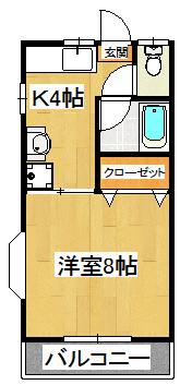 メゾンハピネスの間取り