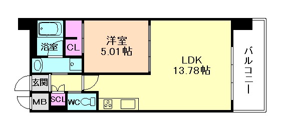 プレジオ御幣島ASIANの間取り