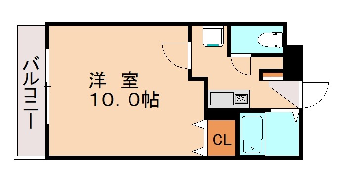 那珂川市恵子のマンションの間取り