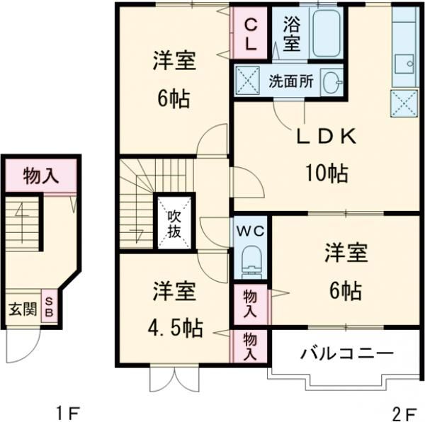 エイムカンフォートの間取り