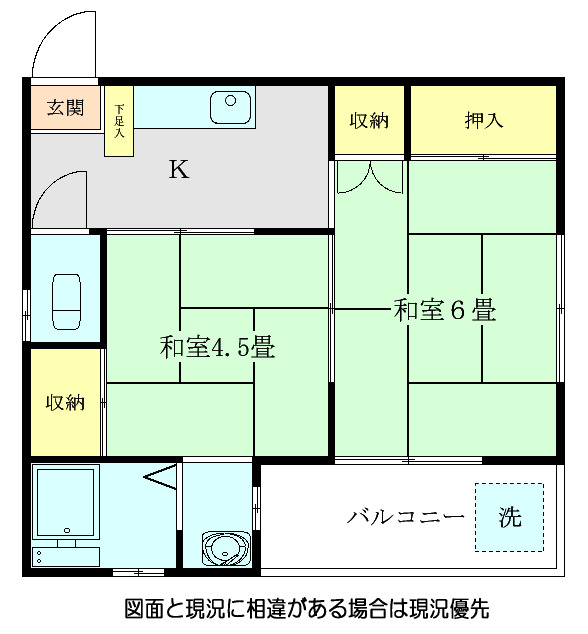 ハイツヤマモトの間取り