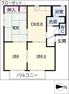 コーポ安濃Ｆの間取り