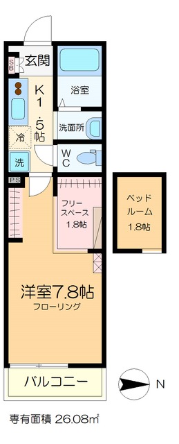 シティ・ソレイユ宝町の間取り