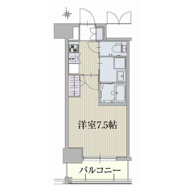 名古屋市東区葵のマンションの間取り