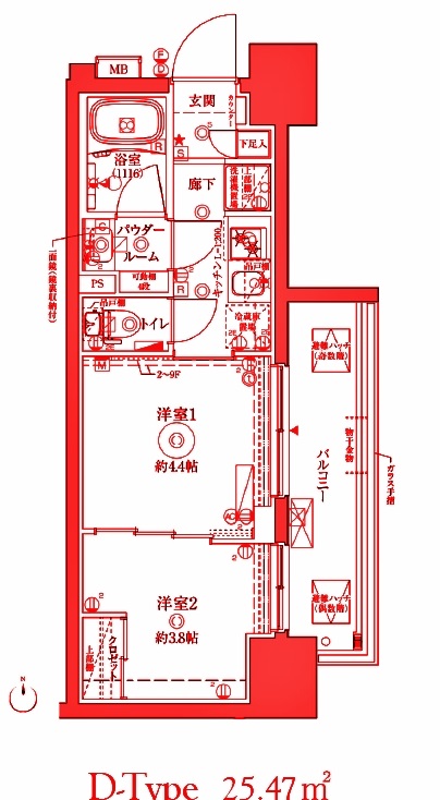 クレイシアIDZ川崎の間取り