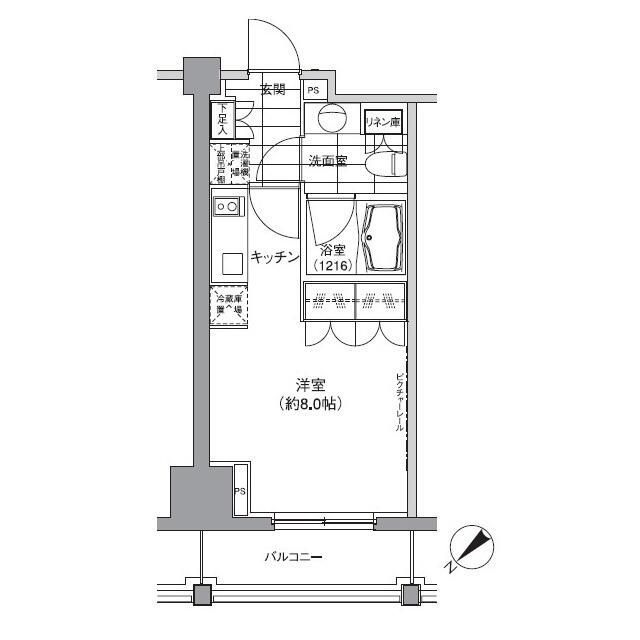 渋谷区渋谷のマンションの間取り