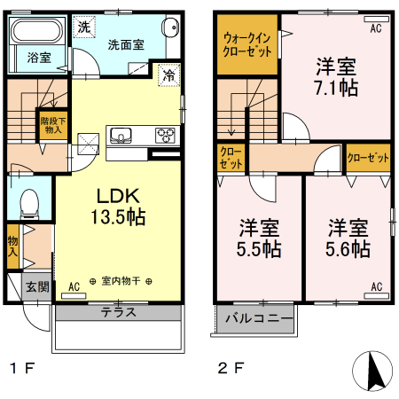 アンジュールトミーの間取り