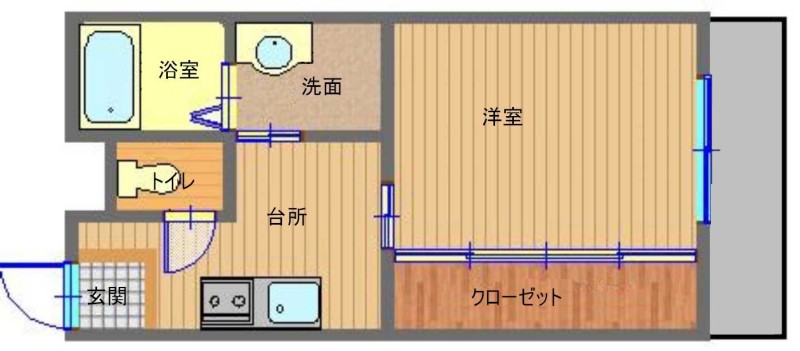 大徳園 KURAYAの間取り