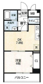 クレール　エラブルの間取り