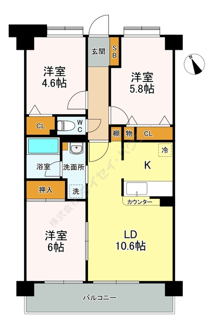 リベルテ戸田の間取り