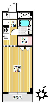 豊島区要町のマンションの間取り