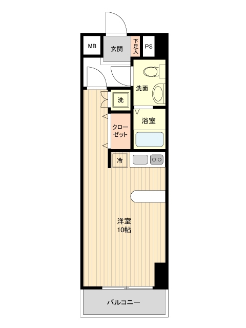 仙台市青葉区本町のマンションの間取り