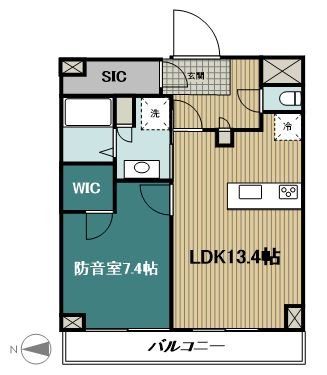 府中市住吉町のマンションの間取り