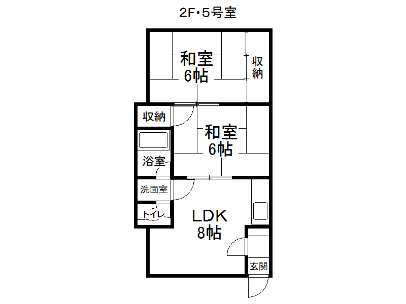 藤ハイツ（西７条南１丁目）の間取り