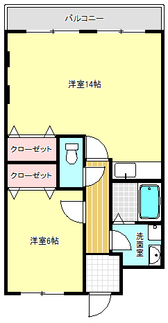 甲賀市水口町虫生野のマンションの間取り