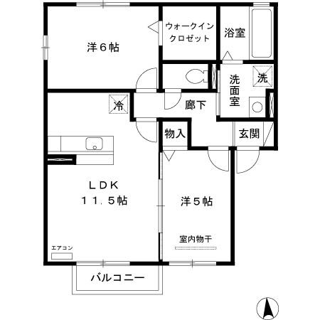 リビングタウン西大宮　Iの間取り