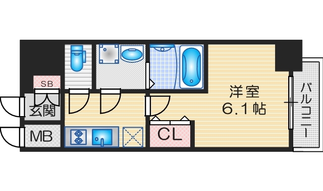 エスリード江坂セントラムの間取り