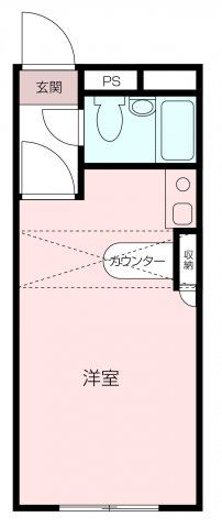 ベルピア馬堀海岸　1-4の間取り