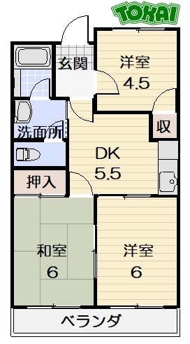 ETOILE中出の間取り