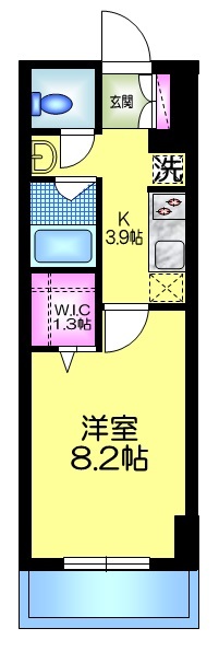 ヌーベルメゾン三嘉の間取り