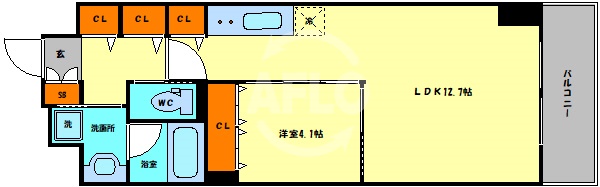 Dimus北浜の間取り