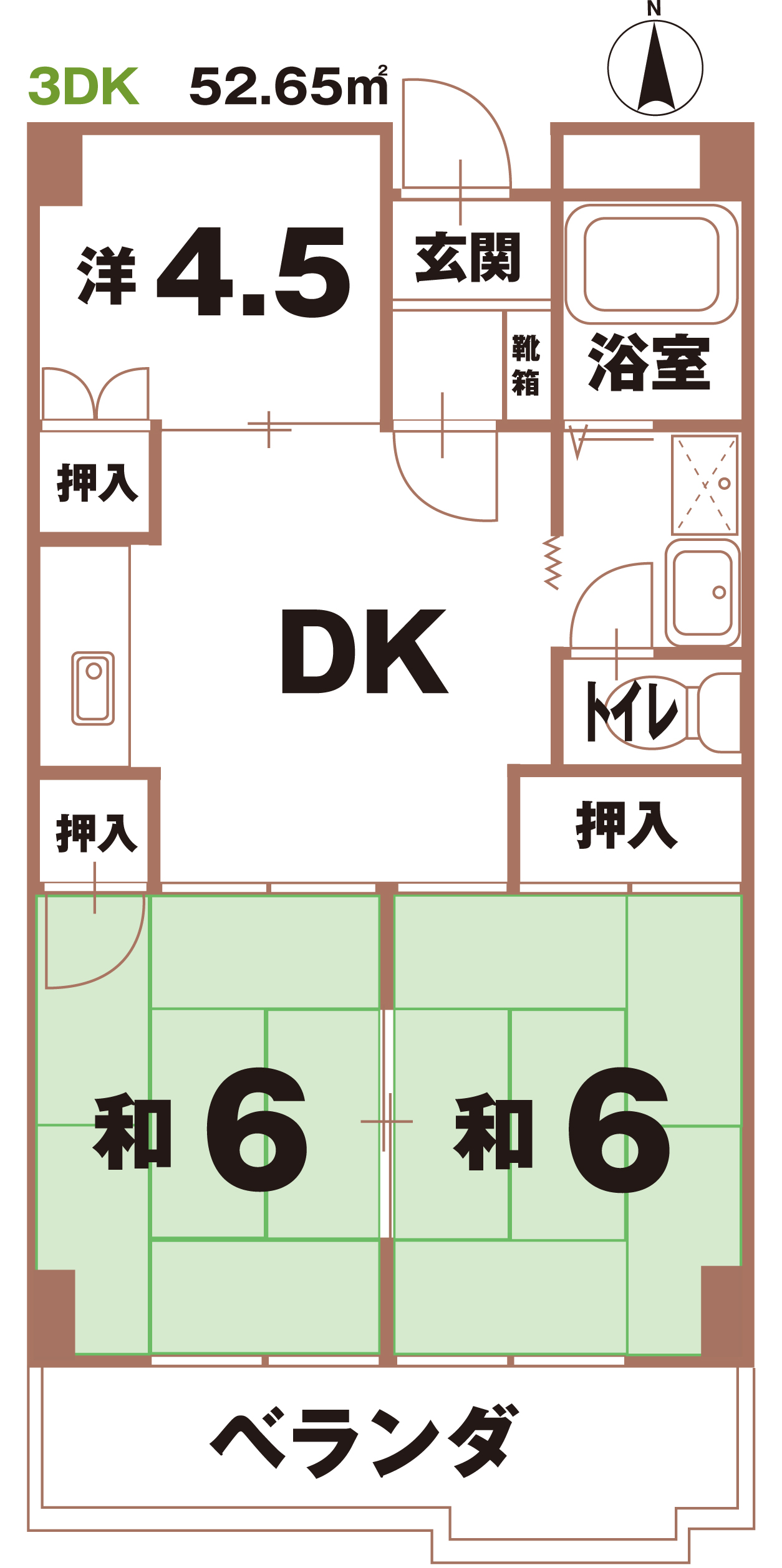 シティハイツ灘町の間取り