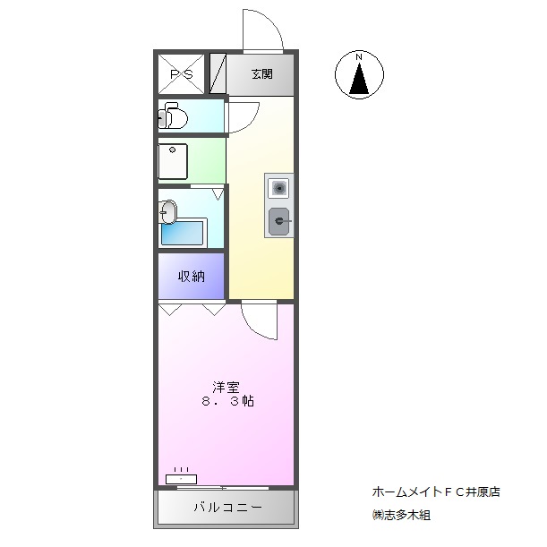 コーポ　アーバンライフの間取り