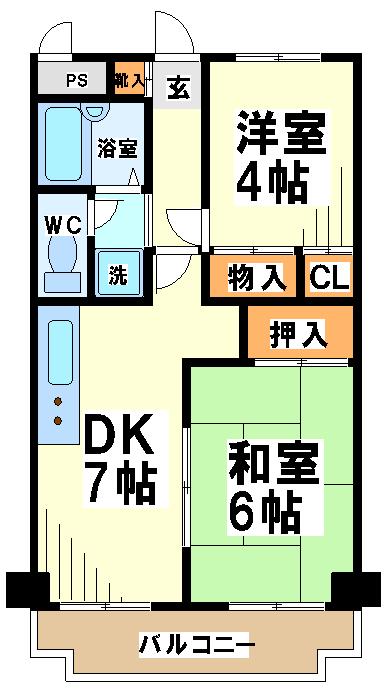 ライオンズマンション調布国領の間取り